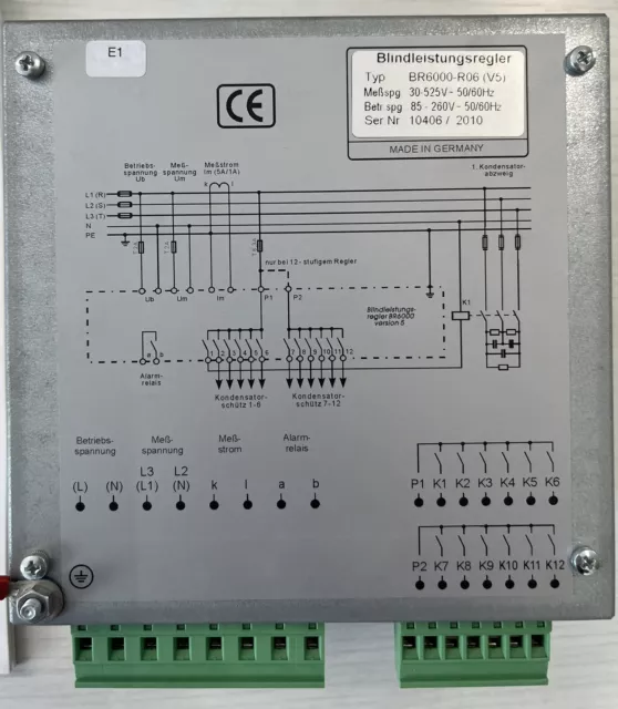 EBEHAKO electronic Blindleistungsregler  BR-6000- R06 used 3