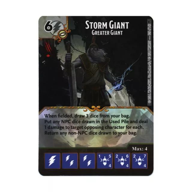 WizKids Dice Masters Faerun Under Siege Storm Giant - Greater Giant NM