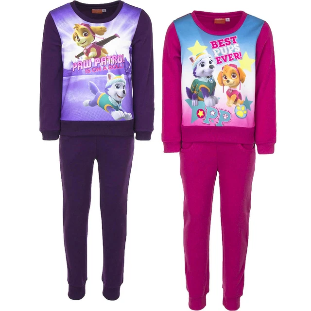 Jogging Set Sport Tempo Libero Ragazza Paw Patrol Rosa Viola 98 104 110 116 #151