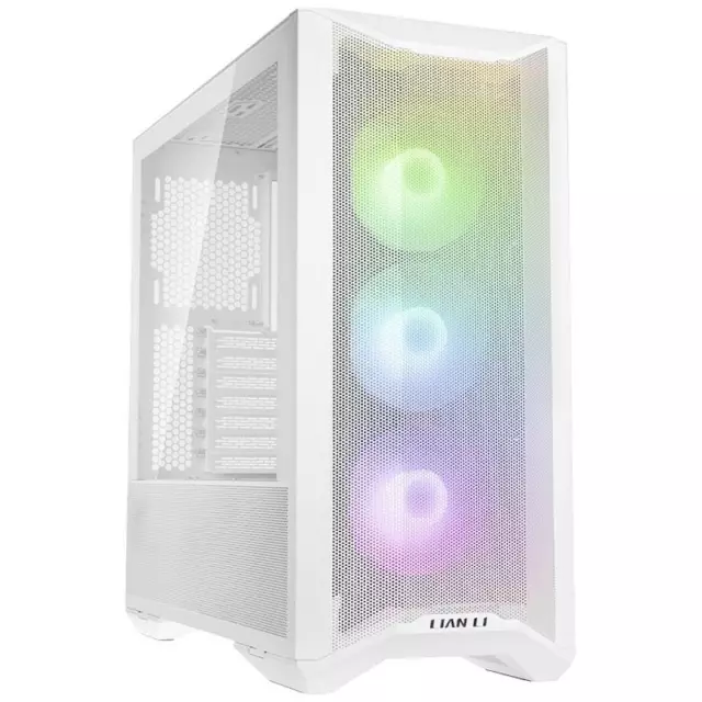 Tour midi Lian Li LANCOOL II Mesh C RGB Snow Edition Boîtier PC, Boîtier gaming