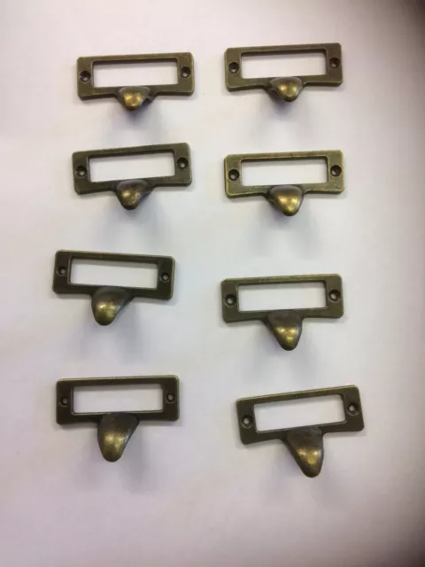 8 Drawer Handles,label Handles Knob,vintage Style Draw Cabinet Chest Pull