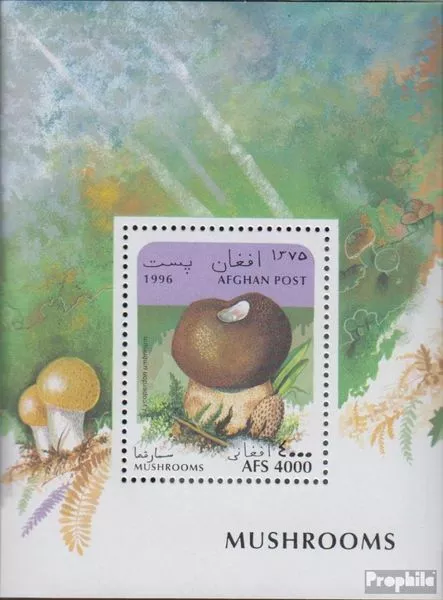 Afghanistan Block86 (kompl.Ausg.) postfrisch 1996 Pilze