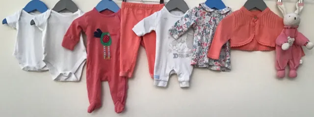 Baby Girls BundleOf Clothing Age  0-3 M&S M&Co Next TU Disney Mothercare