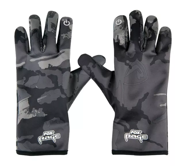 Fox Rage Thermal Camo Gloves Handschuhe für Touchscreen Angelhandschuhe