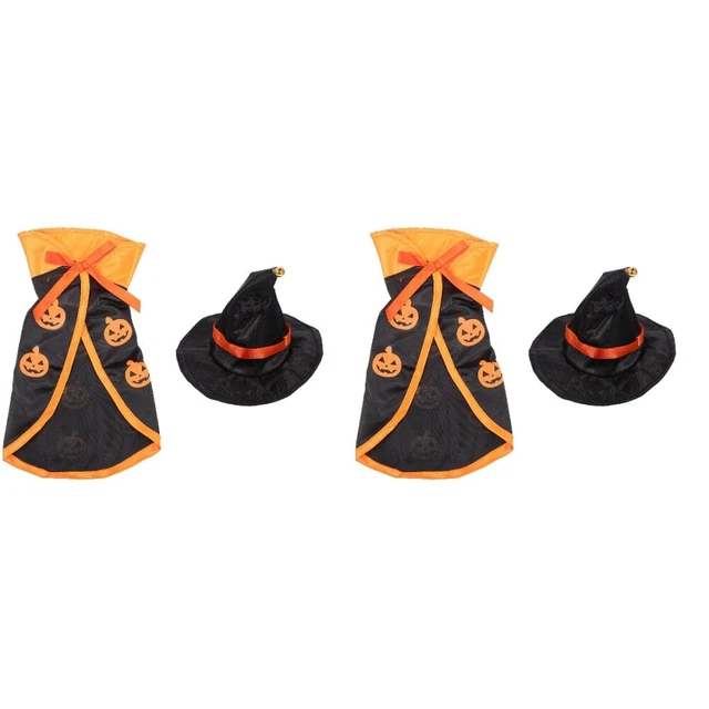 2 Sets Costume Di Halloween Per Cani Mantello Animali Domestici Abito Natale