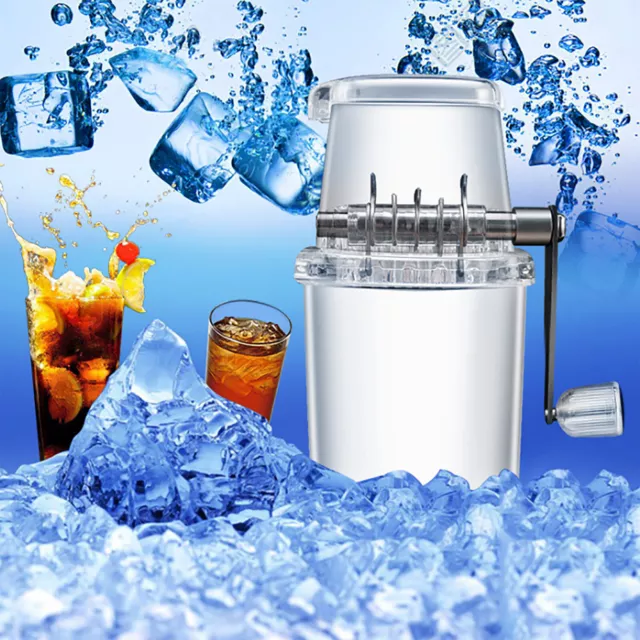 New Manual Ice Crusher Shaver Portable shaved ice machine Hand Snow Cone Maker