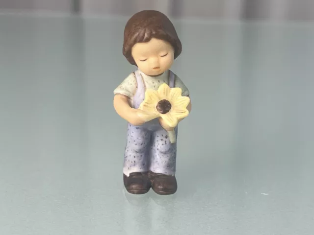 Goebel Figura Porcellana Nina E Marco Bambino 6 CM - Top Condizioni