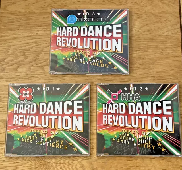 Hard Dance Revolution CD 9 DJ'S ~ 3 CDs zeitlos HHA Konvergenz selten