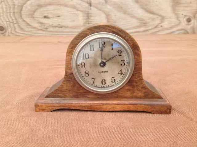 Small Wood Case Gilbert Mantle Clock