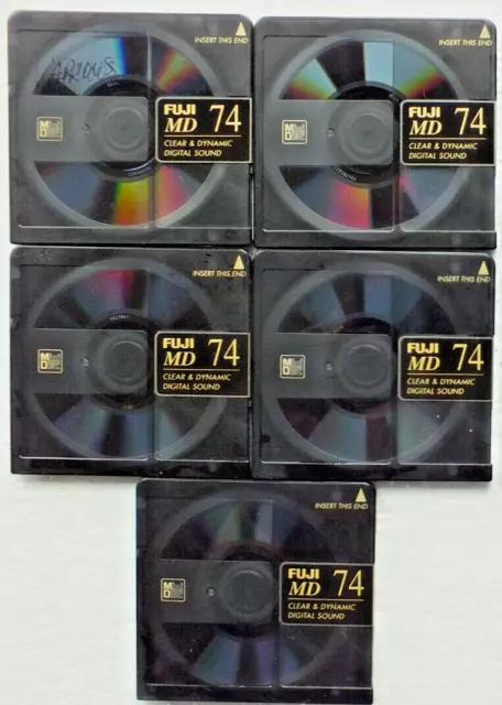 5 x minidisc FUJI MD74 con custodie - VEDI I MIEI ALTRI ARTICOLI MINIDISC