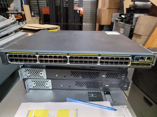 CISCO WS-C2960S-48LPS-L 48-PORT PoE+ GIGABIT ETHERNET SWITCH WITH RACK ...