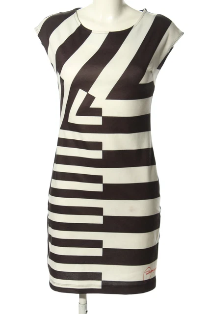 DESIGUAL Abito elasticizzato Donna Taglia IT 38 marrone-bianco sporco