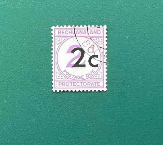 Bechuanaland 1961 Very Fine Used (VFU) Postage Due (Ordinary Paper) Type II D8d