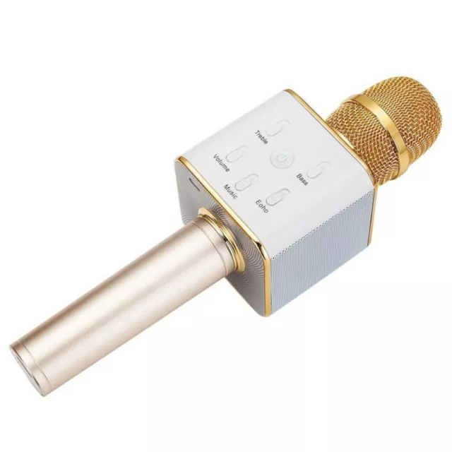 Wireless Handheld Microphone KTV Karaoke Stereo USB Player Bluetooth Q7 2