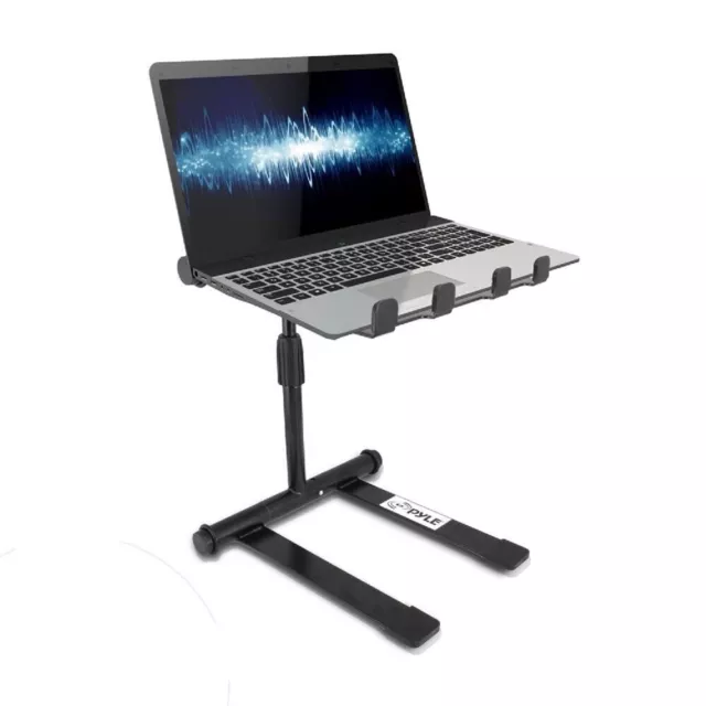 Laptop Pyle Universal Plegable para DJ Soporte-Profesional Portátil Telescópica Altura