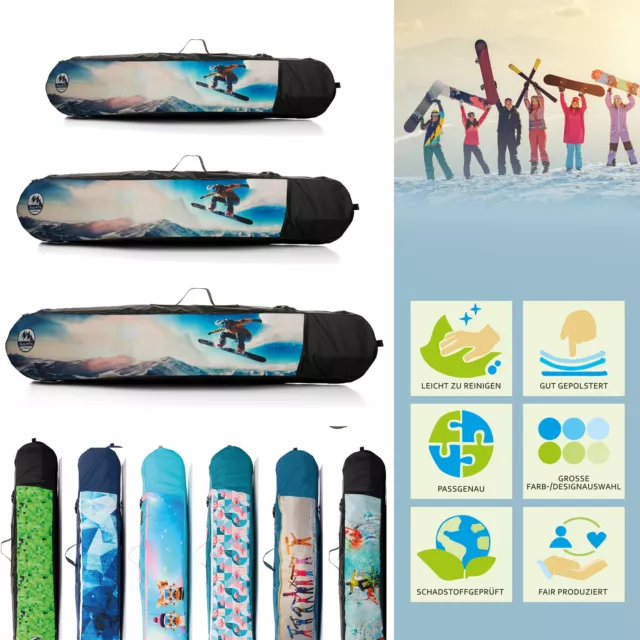 Bambiniwelt Niños Bolsa de Snowboard Mochila Tabla Mucho Espacio Almacenamiento