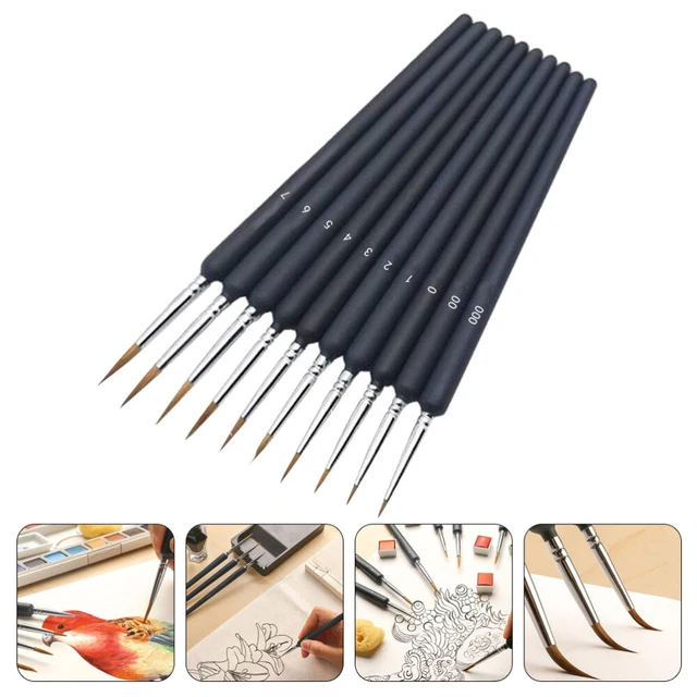 10Pcs Hause Feine Pinsel Öl Malerei Stifte Für Malerei Studenten Zeichnung