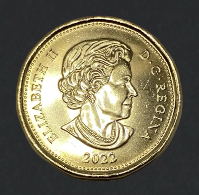 2022 Canada $1 One Dollar Loonie Coin, Brilliant  Uncirculated