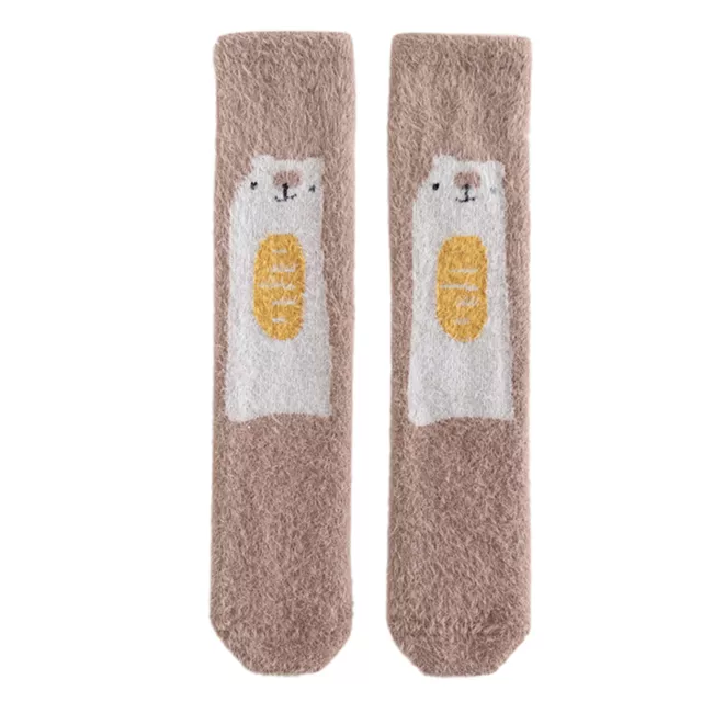 1 Pair Infant Socks Breathable Ultra-thick Feet Warmer Newborn Knee Long Cartoon