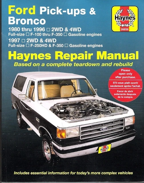 Haynes Manual Ford F150
