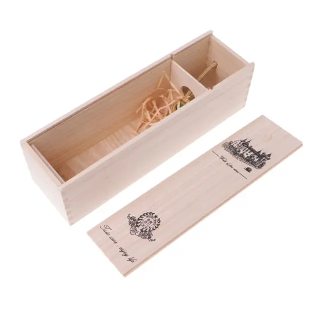 Portabottiglie in legno per scatole di vino, portapacchi decorativo per