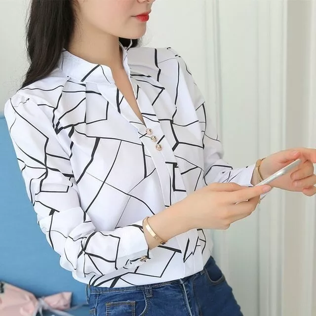 Blusas De Mujer Camisas Moda Blusa Elegante Casual Manga Corta Nueva Camisa  Tops