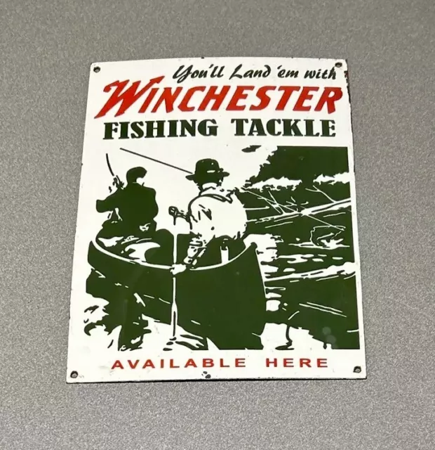 Vintage Fishing Advertising Signs FOR SALE! - PicClick