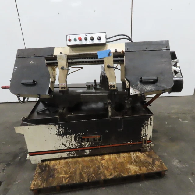 Jet MBS-1014W-3 Horizontal Miter Band Saw 10"x14" 3Hp 208-230/460V Flood Coolant