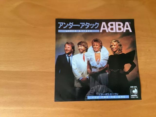 Japan 7 Inch Abba Under Attack Dsp-224