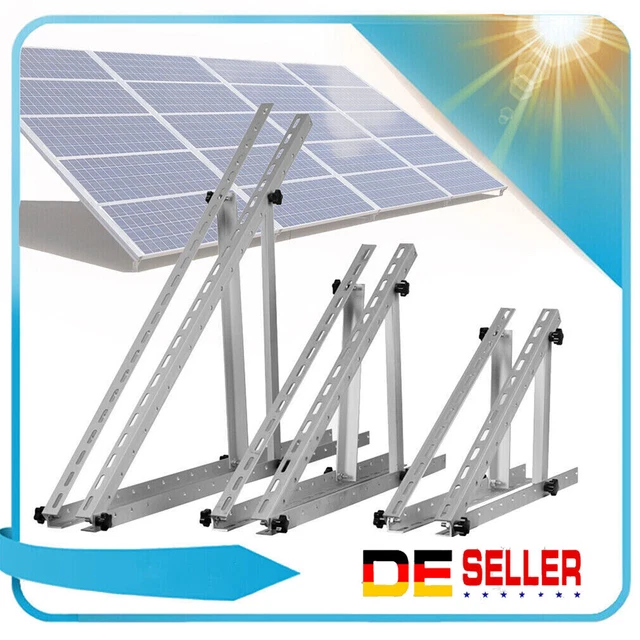 Supporto A Pannelli Solari Kit Staffe Per Pannelli Fotovoltaici Maxentico - 6 Pezzi In Alluminio, Regolabili Per Balcone O Tetto Sistema Fissaggio Pannelli Solari - Foto 8