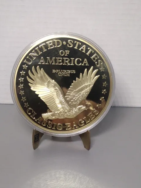 American Mint Liberty Head Double Eagle Jumbo Gold Classic Eagles Coin COA