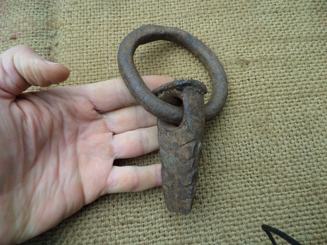 Antique Wrought Iron Logging Spike Woodwork