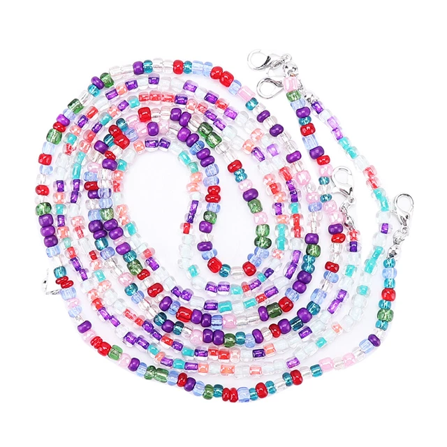 Glasses Mask Strap Lanyards Colored Beads Neck Chain for Eyeglass Sunglasse FS2#