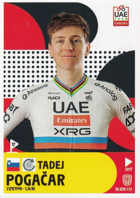 Lot 10 cartes Tadej Pogacar ROOKIE Maillot Grimpeur Tour de