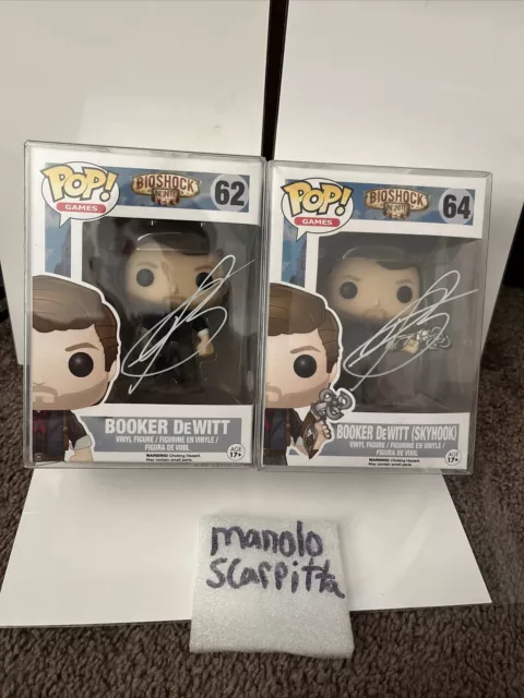 TROY BAKER SIGNED BOOKER DEWITT POP FUNKO FIGURE BIOSHOCK INFINITE GAME JSA  COA