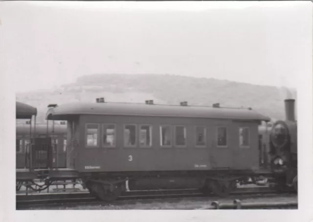 FOTO  Eisenbahn Waggon Personenwagen Kl.3  BBÖ  34 503 ca.7x10  (G819)