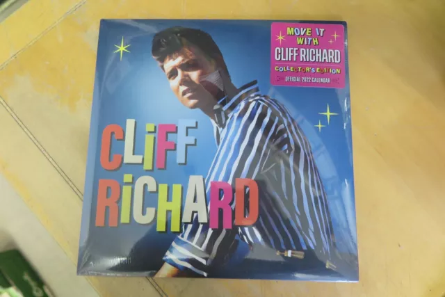 Cliff Richard - Official Move It With Cliff 2022 Calendar - Sealed