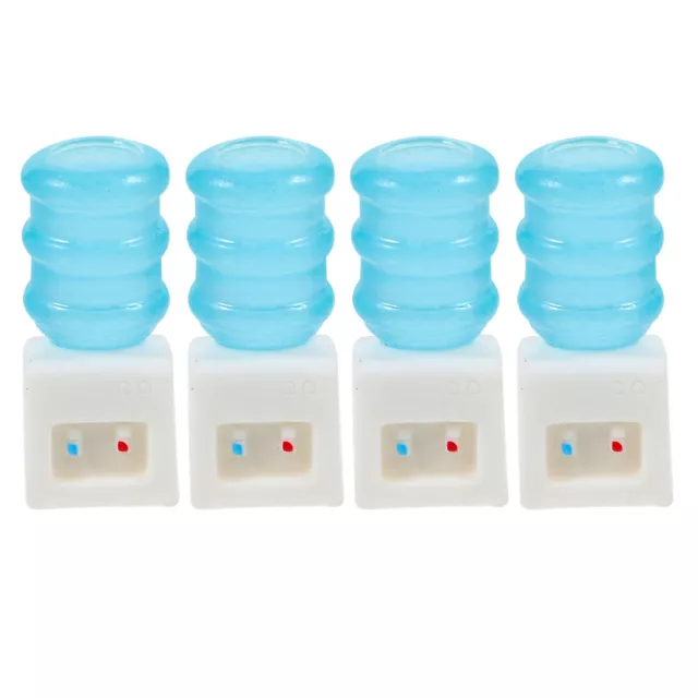 4pcs Water Dispenser for Pretend Play Doll House Water Dispenser Water