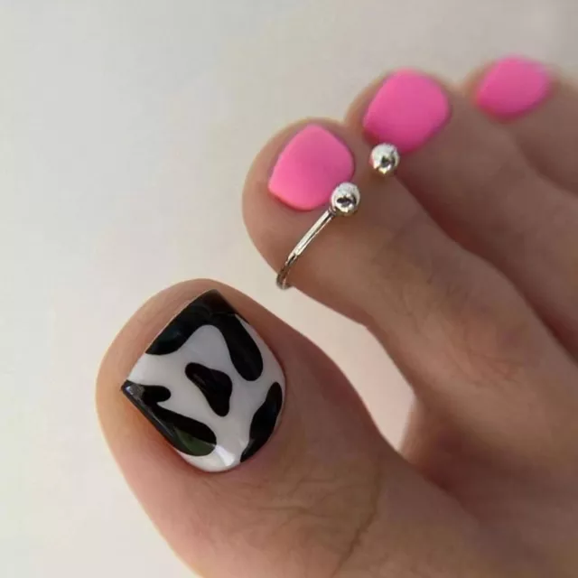 Toe nail Design - Elegant White V-shape French Design - YouTube