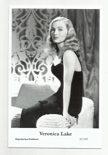 (Bx19) Veronica Lake Swiftsure Photo Postcard (27/197) Filmstar Pin Up Glamor