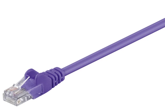 5x CAT 5e Netzwerkkabel, U/UTP; CAT 5-2000 U/UTP VIOLETT 20m