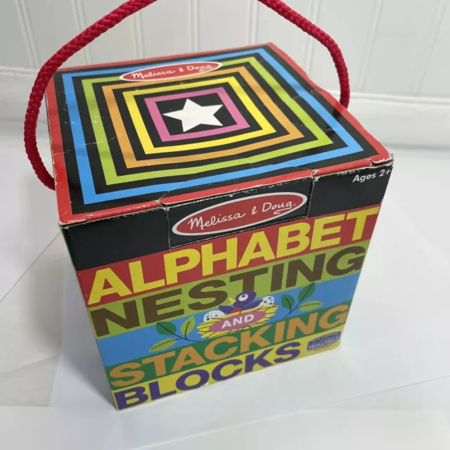 Melissa & Doug 10-Piece Alphabet Nesting and Stacking Blocks