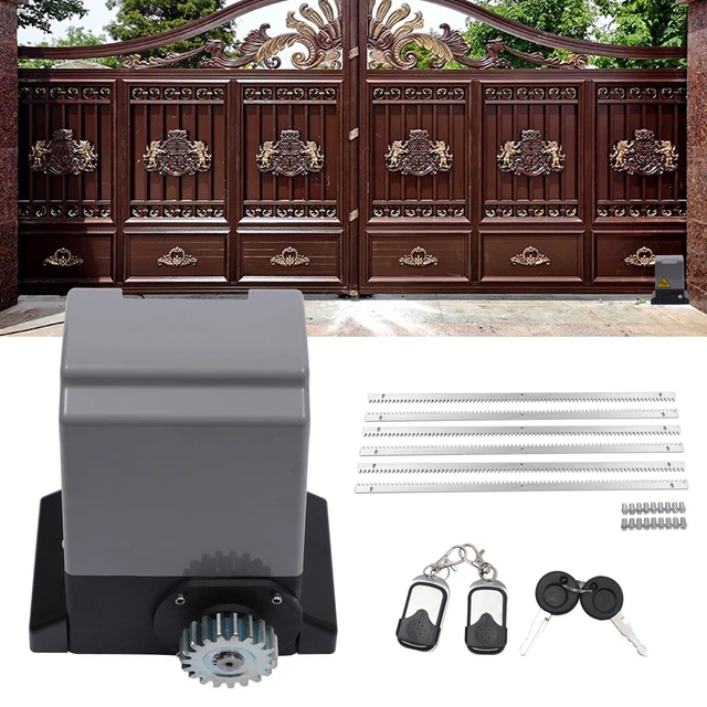 AUTOMATIC SLIDING GATE Opener 750W Driveway Security Electric Motor ...