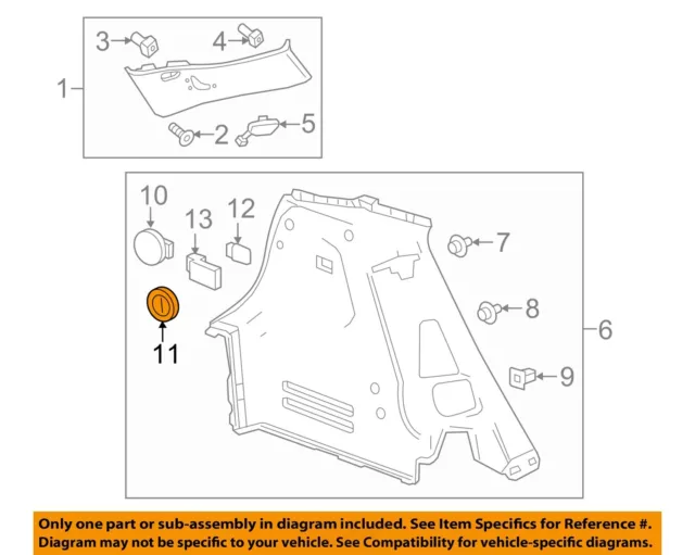 Chevrolet GM OEM 17-18 Bolt EV INTERIOR-Lower Quarter Trim Cover 42482233