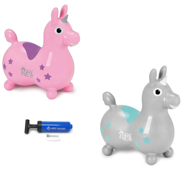 Licorne Rody Incl. Pompe Animal De Hüpfpferd Avec Jeu Gonflable