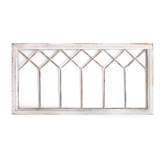 Stratton Home Decor Distressed Window Panel Wall Decor