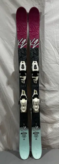2018 K2 Missy 139cm 97-72-93 Twin-Tip Rocker Skis Marker 7.0 Demo Bindings TUNED