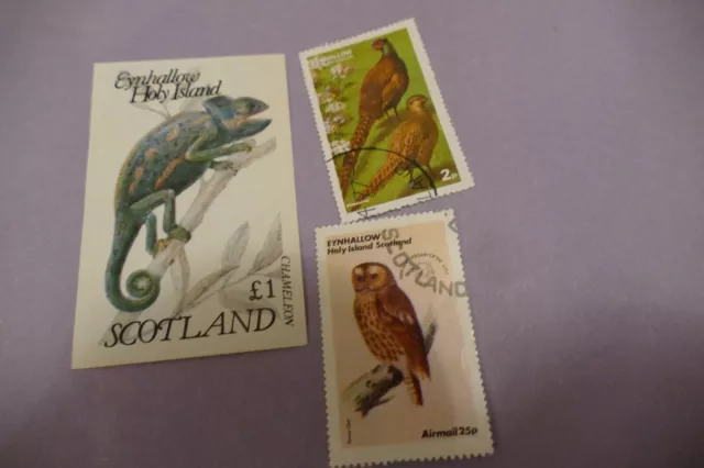 3 eynhallow Holy island Scotland UK GB Regional postage stamps philately postal