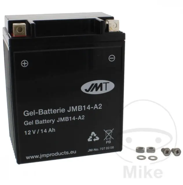 JMT Gel Batterie YB14-A2 12 V 14 Ah 210 A 134 x 88 X 166 MM
