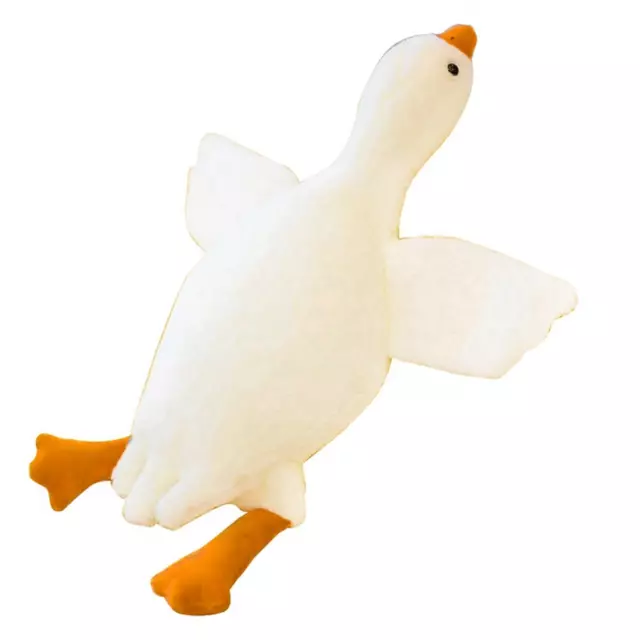 Goose Stuffed Animal Pillow Toy, Cute White Goose Stuffed Animal Duck Plush7764